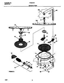 05 - Motor & Pump parts for Frigidaire Dishwasher FDB435RFR3 from AppliancePartsPros.com