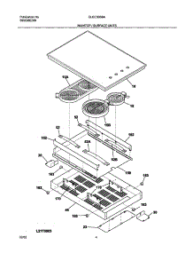 05 - Main Top parts for Frigidaire Cooktop GLEC30S8ASB from AppliancePartsPros.com