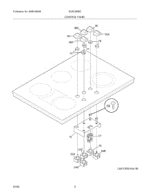 03 - Controls parts for Frigidaire Cooktop GLEC36S8CQC from AppliancePartsPros.com