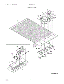 03 - Control Panel parts for Frigidaire Cooktop FPEC3685KSA from AppliancePartsPros.com