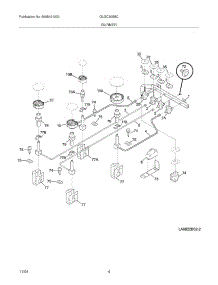 05 - Burner parts for Frigidaire Cooktop GLGC30S8CSB from AppliancePartsPros.com
