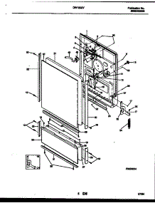 04 - Door Parts parts for Frigidaire Dishwasher DW1800V1 from AppliancePartsPros.com