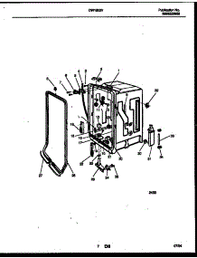 05 - Tub And Frame Parts parts for Frigidaire Dishwasher DW1800V1 from AppliancePartsPros.com