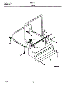06 - Frame parts for Frigidaire Dishwasher FDB636GFS4 from AppliancePartsPros.com