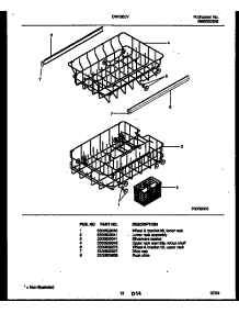 08 - Racks And Trays parts for Frigidaire Dishwasher DW1800V1 from AppliancePartsPros.com