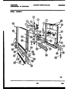 04 - Door Parts parts for Frigidaire Dishwasher DW2558PW2 from AppliancePartsPros.com