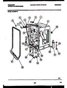 05 - Tub And Frame Parts parts for Frigidaire Dishwasher DW2508PW2 from AppliancePartsPros.com