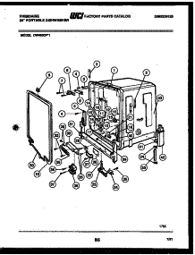 05 - Tub And Frame Parts parts for Frigidaire Dishwasher DW4650PW1 from AppliancePartsPros.com