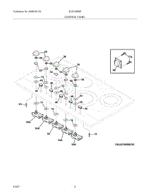 03 - Controls parts for Frigidaire Cooktop GLEC36S9EBC from AppliancePartsPros.com