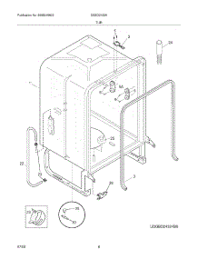 07 - Tub parts for Frigidaire Dishwasher DGBD2432KB0 from AppliancePartsPros.com