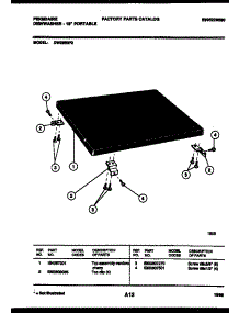 08 - Top Parts parts for Frigidaire Dishwasher DW2558PW2 from AppliancePartsPros.com
