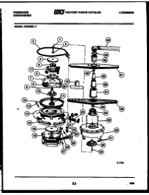 05 - Motor Pump Parts parts for Frigidaire Dishwasher DW3350H1 from AppliancePartsPros.com