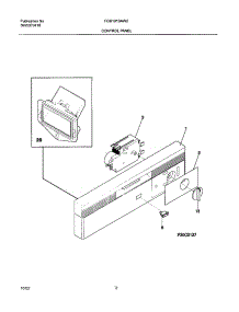 03 - Control Panel parts for Frigidaire Dishwasher FDB101SAW2 from AppliancePartsPros.com