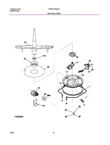 09 - Motor & Pump parts for Frigidaire Dishwasher FDB101SAW2 from AppliancePartsPros.com