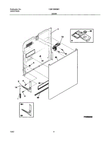 05 - Door parts for Frigidaire Dishwasher FDB10NRBB1 from AppliancePartsPros.com