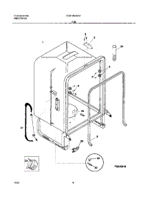 07 - Tub parts for Frigidaire Dishwasher FDB10NRBB1 from AppliancePartsPros.com
