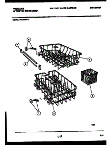 08 - Racks And Trays parts for Frigidaire Dishwasher DW2508PW2 from AppliancePartsPros.com