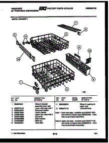 09 - Racks And Trays parts for Frigidaire Dishwasher DW4650PW1 from AppliancePartsPros.com