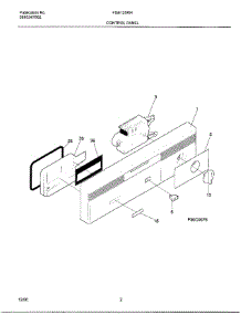 02 - Control Panel parts for Frigidaire Dishwasher FDB125RHS1 from AppliancePartsPros.com