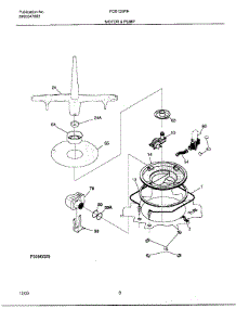 08 - Motor & Pump parts for Frigidaire Dishwasher FDB125RHS1 from AppliancePartsPros.com
