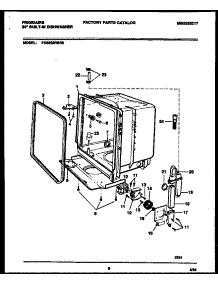 05 - Tub And Frame Parts parts for Frigidaire Dishwasher FDB232RBR0 from AppliancePartsPros.com