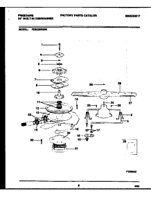 06 - Motor Pump Parts parts for Frigidaire Dishwasher FDB232RBR0 from AppliancePartsPros.com
