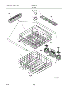 13 - Racks parts for Frigidaire Dishwasher FDB2320REC0 from AppliancePartsPros.com