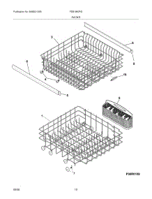 13 - Racks parts for Frigidaire Dishwasher FDB1980RGQ1 from AppliancePartsPros.com