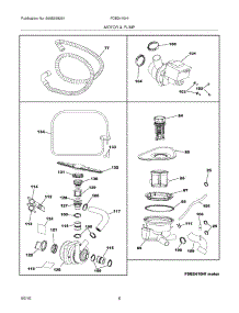 07 - Motor & Pump parts for Frigidaire Dishwasher FDB2410HIC1 from AppliancePartsPros.com