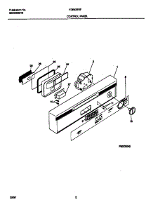 02 - Control Panel parts for Frigidaire Dishwasher FDB435RFR2 from AppliancePartsPros.com