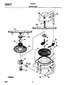05 - Motor parts for Frigidaire Dishwasher FDB421RFS5 from AppliancePartsPros.com