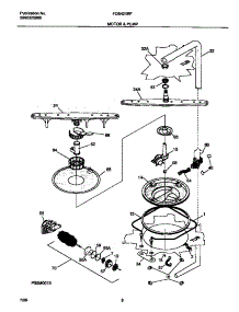05 - Motor parts for Frigidaire Dishwasher FDB421RFS4 from AppliancePartsPros.com