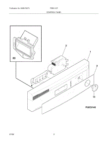 03 - Control Panel parts for Frigidaire Dishwasher FDB510CFB1 from AppliancePartsPros.com