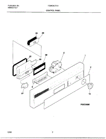 02 - Control Panel parts for Frigidaire Dishwasher FDB634CFS1 from AppliancePartsPros.com