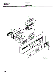 02 - Control Panel parts for Frigidaire Dishwasher FDB636GFR3 from AppliancePartsPros.com