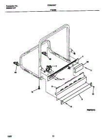 06 - Frame parts for Frigidaire Dishwasher FDB635RFR3 from AppliancePartsPros.com