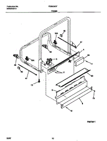 06 - Frame parts for Frigidaire Dishwasher FDB636GFS2 from AppliancePartsPros.com