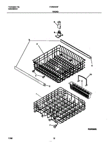 07 - Racks parts for Frigidaire Dishwasher FDB636GFR1 from AppliancePartsPros.com