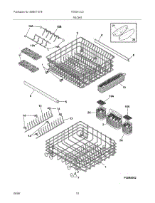 13 - Racks parts for Frigidaire Dishwasher FDB2410LDS3 from AppliancePartsPros.com