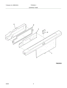 03 - Control Panel parts for Frigidaire Dishwasher FDB4050LHC0 from AppliancePartsPros.com