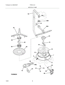 09 - Motor & Pump parts for Frigidaire Dishwasher FDB2410LDC3 from AppliancePartsPros.com