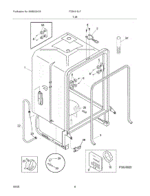 07 - Tub parts for Frigidaire Dishwasher FDB4315LFC3 from AppliancePartsPros.com