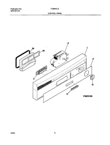 03 - Control Panel parts for Frigidaire Dishwasher FDB345LBS0 from AppliancePartsPros.com