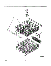 13 - Racks parts for Frigidaire Dishwasher FDB345LBS0 from AppliancePartsPros.com