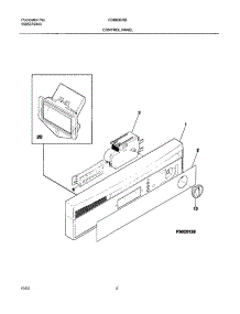 03 - Control Panel parts for Frigidaire Dishwasher FDB635RBS1 from AppliancePartsPros.com
