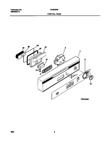 02 - Control Panel parts for Frigidaire Dishwasher FDB635RFR4 from AppliancePartsPros.com