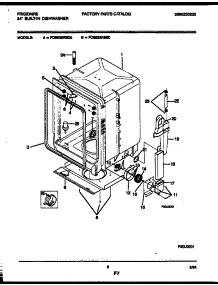 05 - Tub And Frame Parts parts for Frigidaire Dishwasher FDB632RBS0 from AppliancePartsPros.com