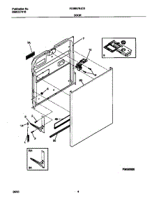 03 - Door parts for Frigidaire Dishwasher FDB657RJC0 from AppliancePartsPros.com
