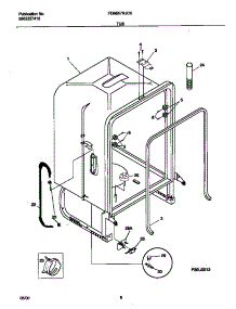 04 - Tub parts for Frigidaire Dishwasher FDB657RJC0 from AppliancePartsPros.com