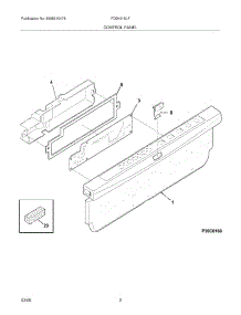 03 - Control Panel parts for Frigidaire Dishwasher FDB4315LFB2 from AppliancePartsPros.com